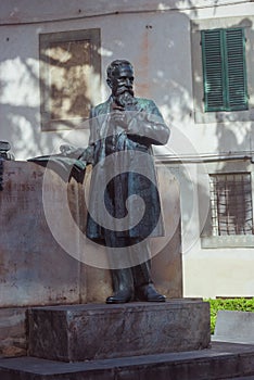 Statue of Ulisse Dini, mathematician and Italian politician of the late 19th and early 20th century. At Piazza dei Cavalieri, next