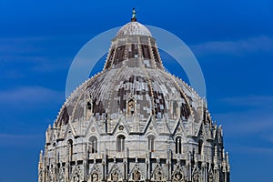 Pisa Italy. Baptistry on the Piazza dei Miracoli