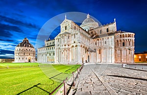 Pisa, Leaning Tower and Putti Fountaind - Italy, Tuscany