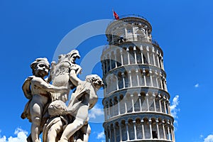 Pisa, miracle square and pisa tower