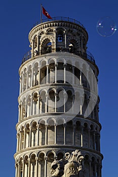 Pisa tower and bubble