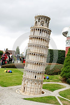 Pisa tower in Mini Europe park