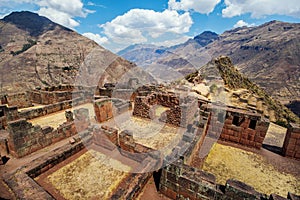 Pisac Inca ruins and terraces