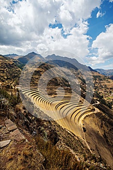 Pisac Inca ruins and terraces