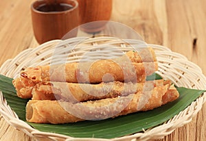 Pisang Aroma or Banana Spring Roll