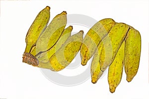 Pisang Awak banana on white background