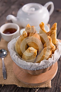 Pisang molen. fried banana wrap