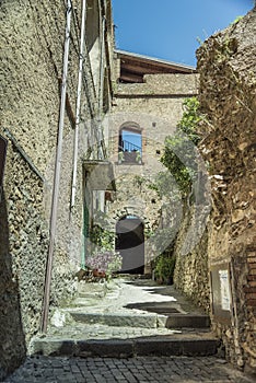 Pisciotta, Cilento, Italy. Small medieval village. photo