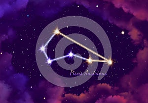 Illustration image of the constellation piscis austrinus photo