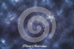 Piscis Austrinus star constellation, Brightest Stars , Southern Fish constellation photo