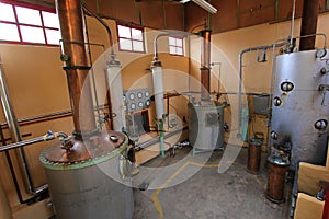 Pisco production at factory, Elqui Valley, Chile