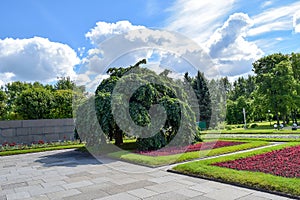 Piskaryovskoye memorial cemetery in Leningrad