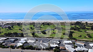 Pismo Beach Golf Course Aerial Pan