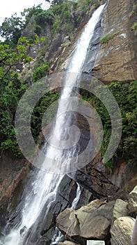 Pissa waterfall in bibila srilanka photo