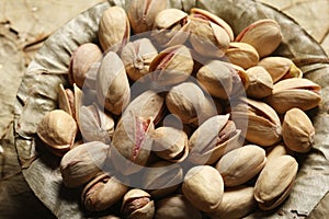 Pista- A dry fruit from mountain areas of middle east photo