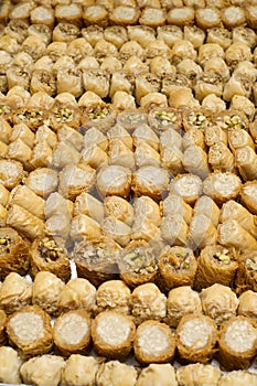 Pistachio baklava. Traditional Middle Eastern Flavors