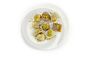 Pistachio baklava. Traditional Middle Eastern Flavors