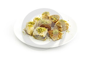 Pistachio baklava. Traditional Middle Eastern Flavors