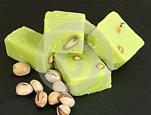 Pistachio barfi