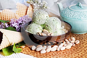 Pistachio ice cream