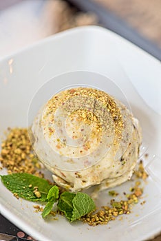 Pistachio ice cream