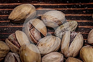 Pistachio nut. Close-up