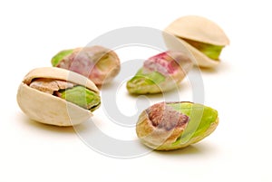 Pistachio nuts isolated