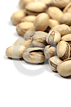 Pistachio nuts vertical