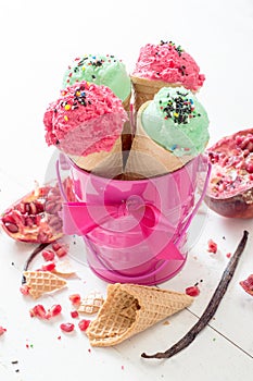 Pistachio and pomegranate