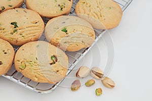 Pistachio Shortbread Biscuits