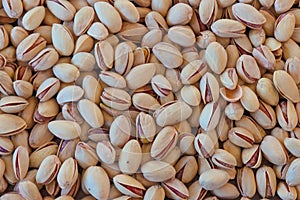 Pistachios texture and background