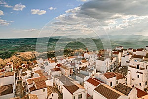 Pisticci, Matera, Basilicata, Italy: view from the old town