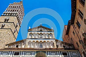 Pistoia, Tuscany, Italy: Piazza Duomo and Cathedral of San Zeno