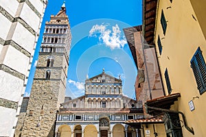 Pistoia, Tuscany, Italy: Piazza Duomo and Cathedral of San Zeno