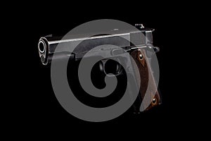 Pistol 1911 on black