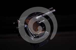 Pistol 1911 on black