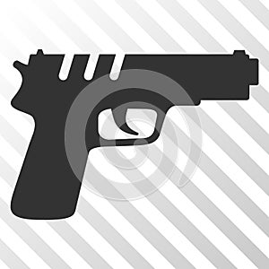 Pistole pistole vettore un rettangolo che delimita l'area stampabile icona 