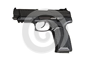 Pistol on a white background