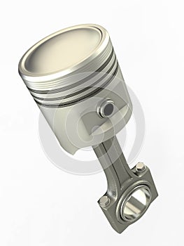 Piston and conrod. 3d