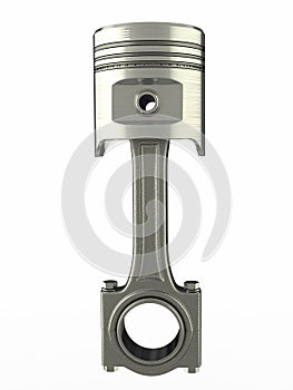 Piston and conrod. 3d