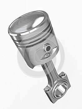 Piston and conrod. 3d