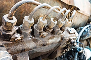 Piston of diesel engine electric generator