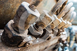 Piston of diesel engine electric generator