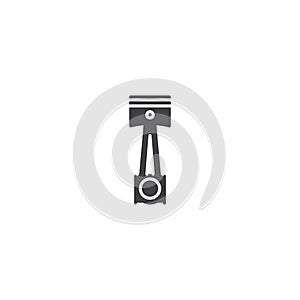 Piston engine icon vector