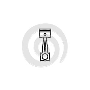 Piston engine icon vector
