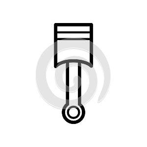 Piston engine icon vector logo design template