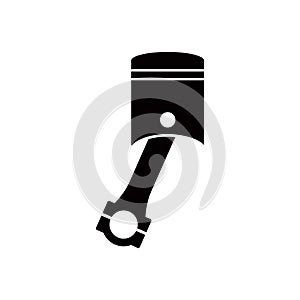 Piston engine icon vector logo design template