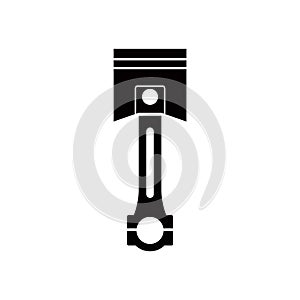 Piston engine icon vector logo design template