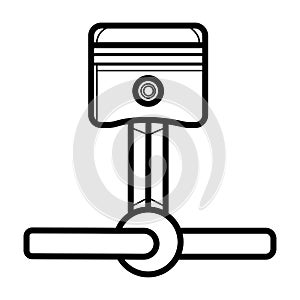 Piston icon vector