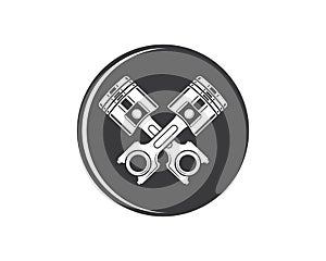 piston vector icon illustration design